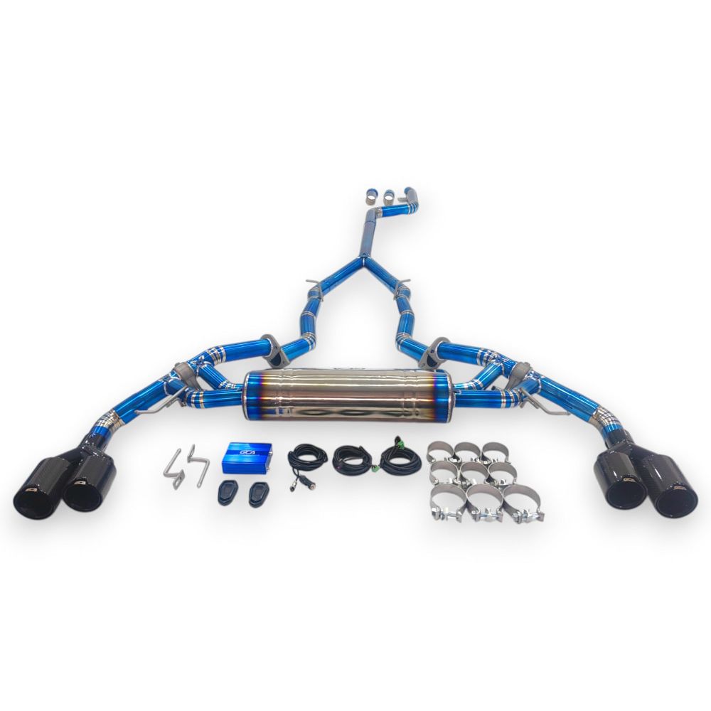 2019 + Bmw X5/X6 Valved Sport Exhaust System | G05/G06 Titanium / Chrome Tips Exhausts